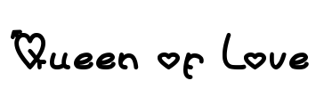 Queen of Love Font Image