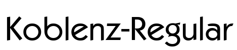 Koblenz-Regular Font Image