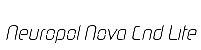 Neuropol Nova Cnd Lite Font Image