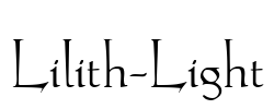 Lilith-Light Font Image