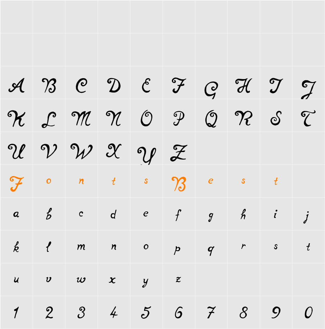 notperfect regular Character Map
