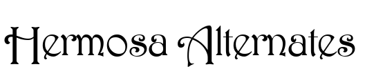 Hermosa Alternates Font Image