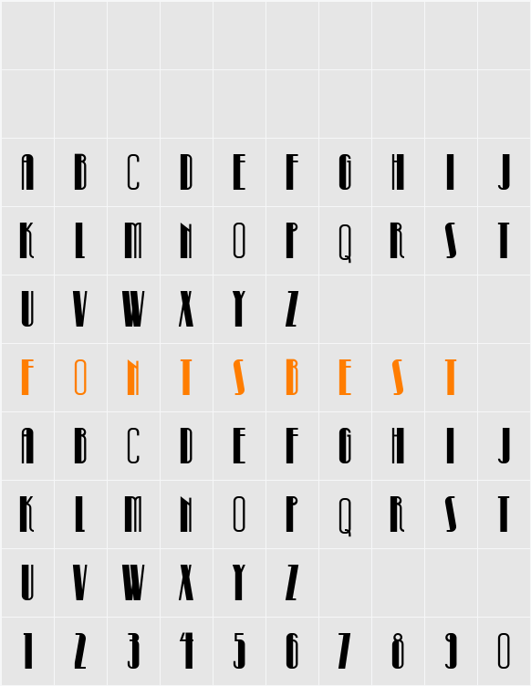 Pinball Whiz NF Character Map