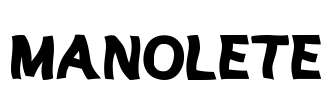 MANOLETE Font Image