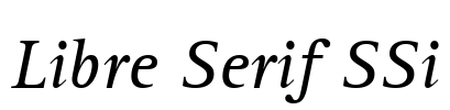 Libre Serif SSi Font Image