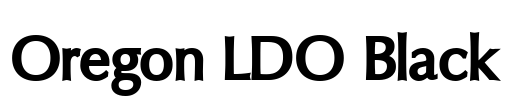 Oregon LDO Black Font Image