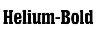Helium-Bold Font Image