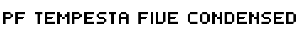 PF Tempesta Five Condensed Font Image