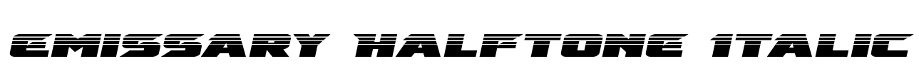 Emissary Halftone Italic