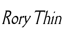 Rory Thin Font Image