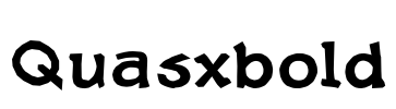 Quasxbold Font Image