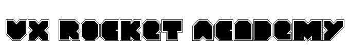 VX Rocket Academy Font Image