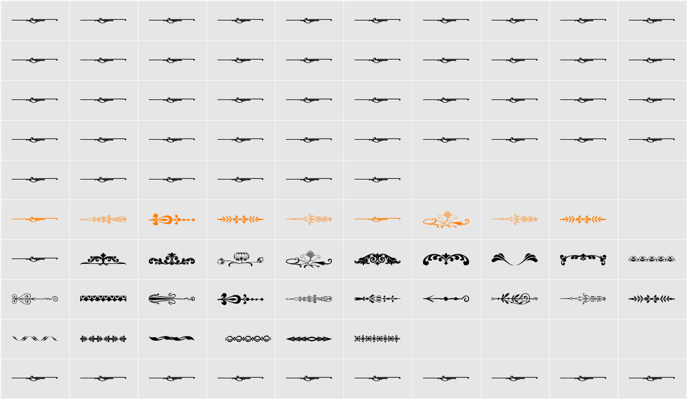 Sughayer Separates 11 Character Map