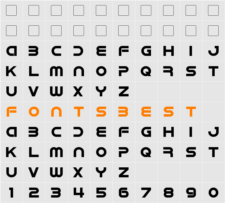 IDroid Character Map