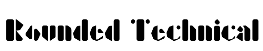 Rounded Technical Font Image