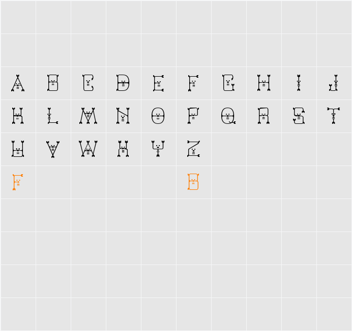 Varmint Character Map