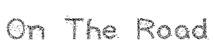 On The Road Font Image
