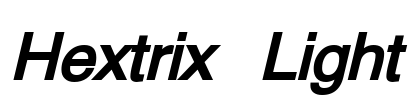 Hextrix Light Font Image