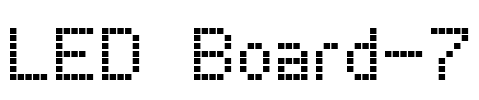 LED Board-7 Font Image