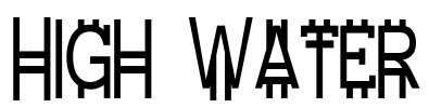 High Water Font Image