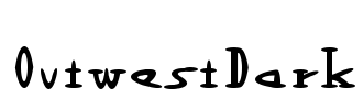 OutwestDark Font Image