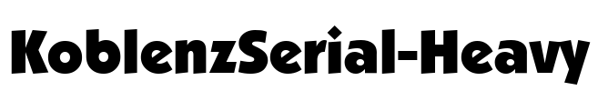 KoblenzSerial-Heavy Font Image
