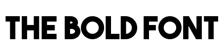 The Bold Font Font Image