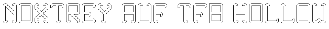 Noxtrey Auf tfb hollow Font Image