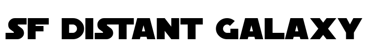 SF Distant Galaxy Font Image