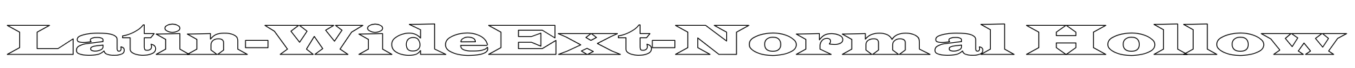 Latin-WideExt-Normal Hollow Font Image
