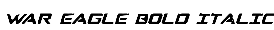 War Eagle Bold Italic