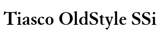 Tiasco OldStyle SSi Font Image