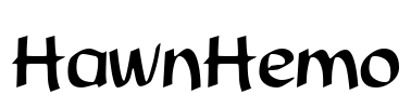 HawnHemo Font Image