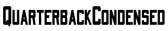 QuarterbackCondensed Font Image