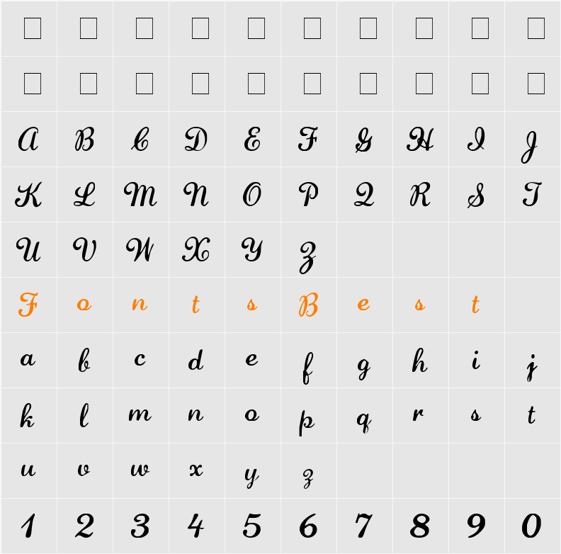 Literal Character Map