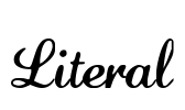 Literal Font Image