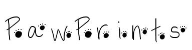 PawPrints Font Image