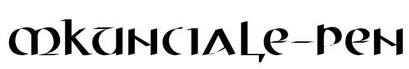 MKUnCiale-Pen Font Image