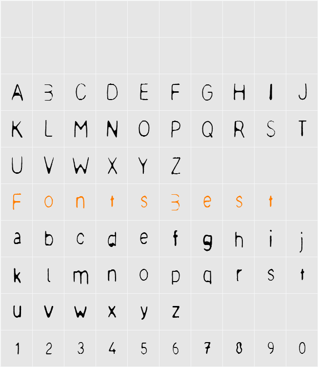meagre Character Map