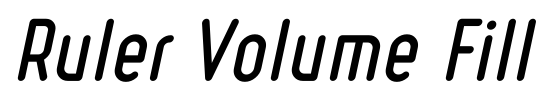 Ruler Volume Fill Font Image