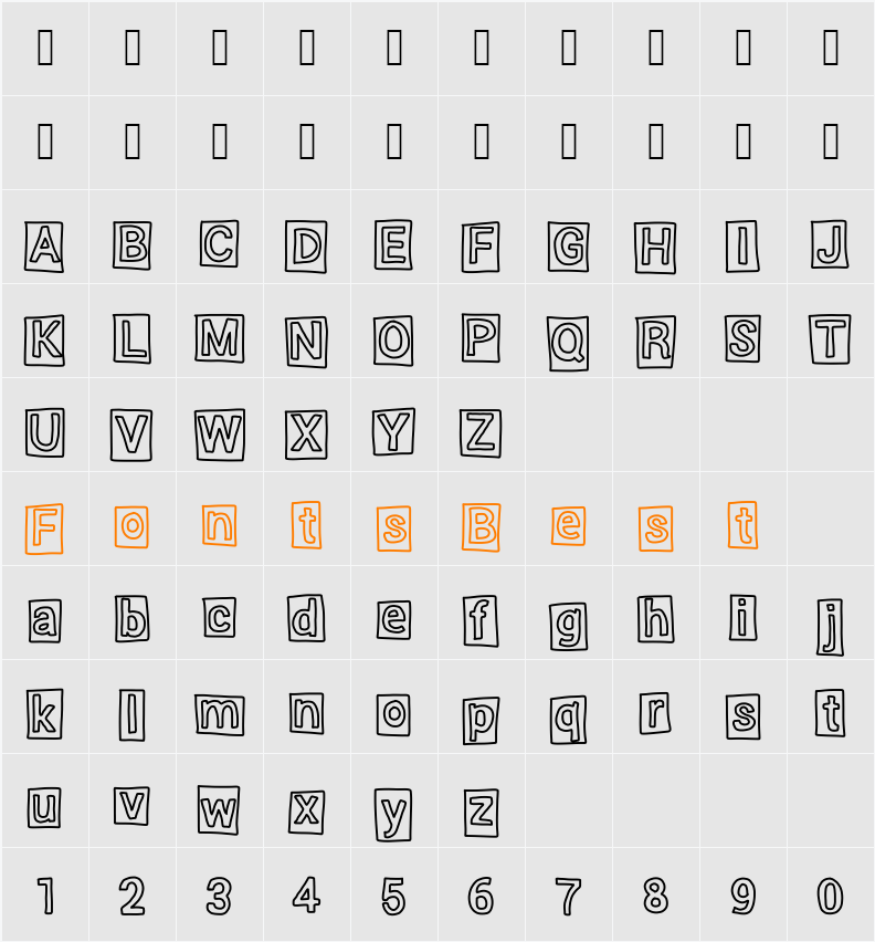 Highlight Character Map