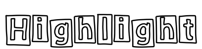 Highlight Font Image