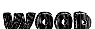WOOD Font Image