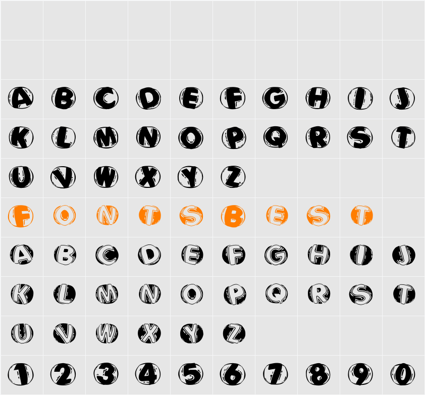 LinocapsBR Character Map