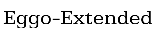 Eggo-Extended Font Image