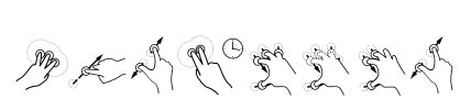 Gesture Font Image