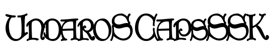 UndaroSCapsSSK Font Image