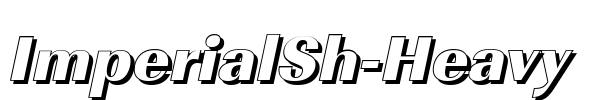 ImperialSh-Heavy Font Image