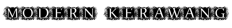 modern kerawang Font Image