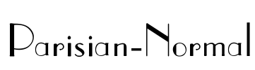 Parisian-Normal Font Image